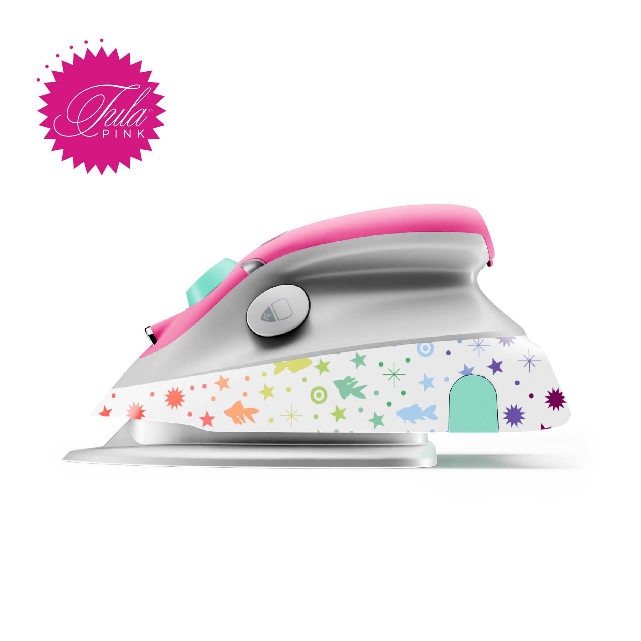 The Tula Pink M3Pro project iron provides full size power in a compact convenient size.