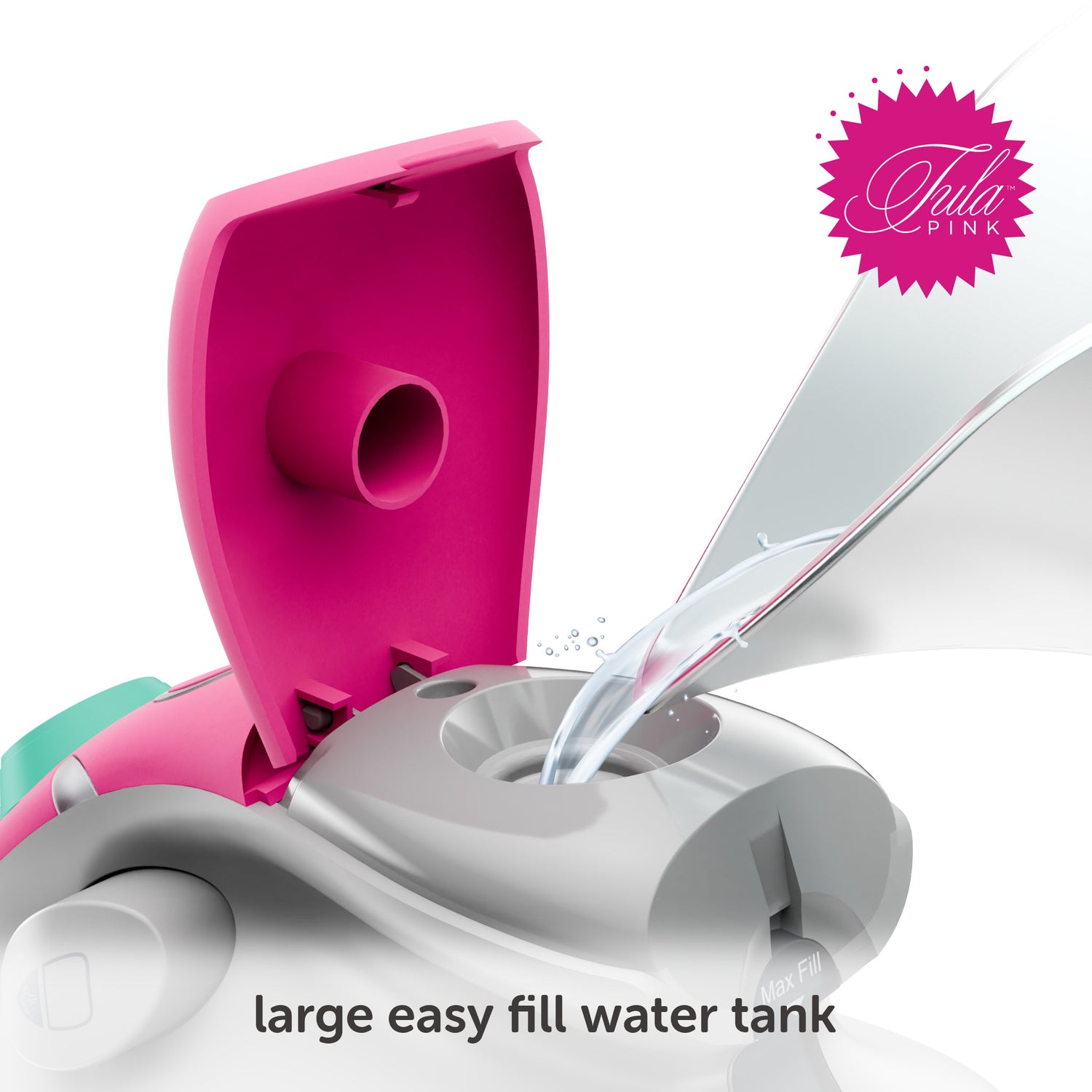 The M3Pro uses tap water and has an easy-to-fill water reservoir with a visible water level.