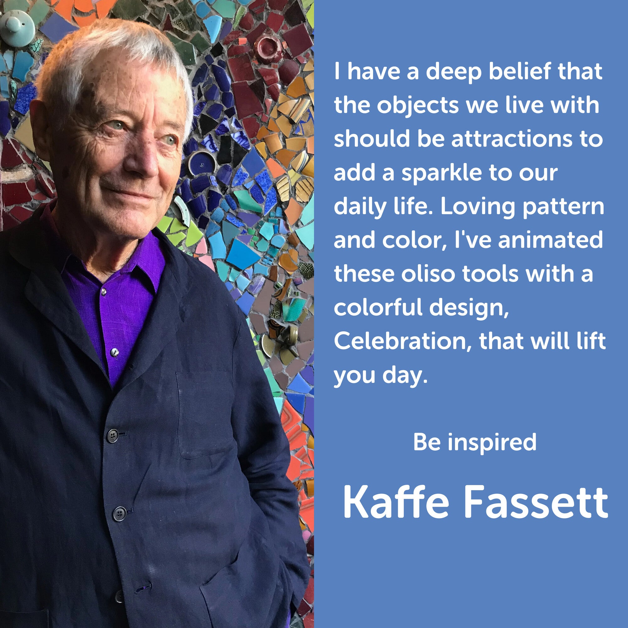 Message from Kaffe Fassett - be inspired.