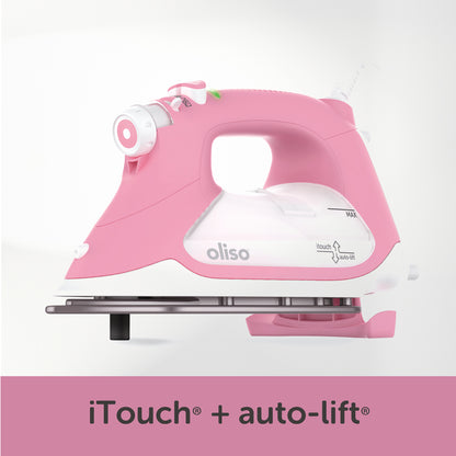 Pink ProPlus iron with call outs of it&