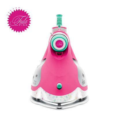 Front view of the Tula Pink smart iron. 
