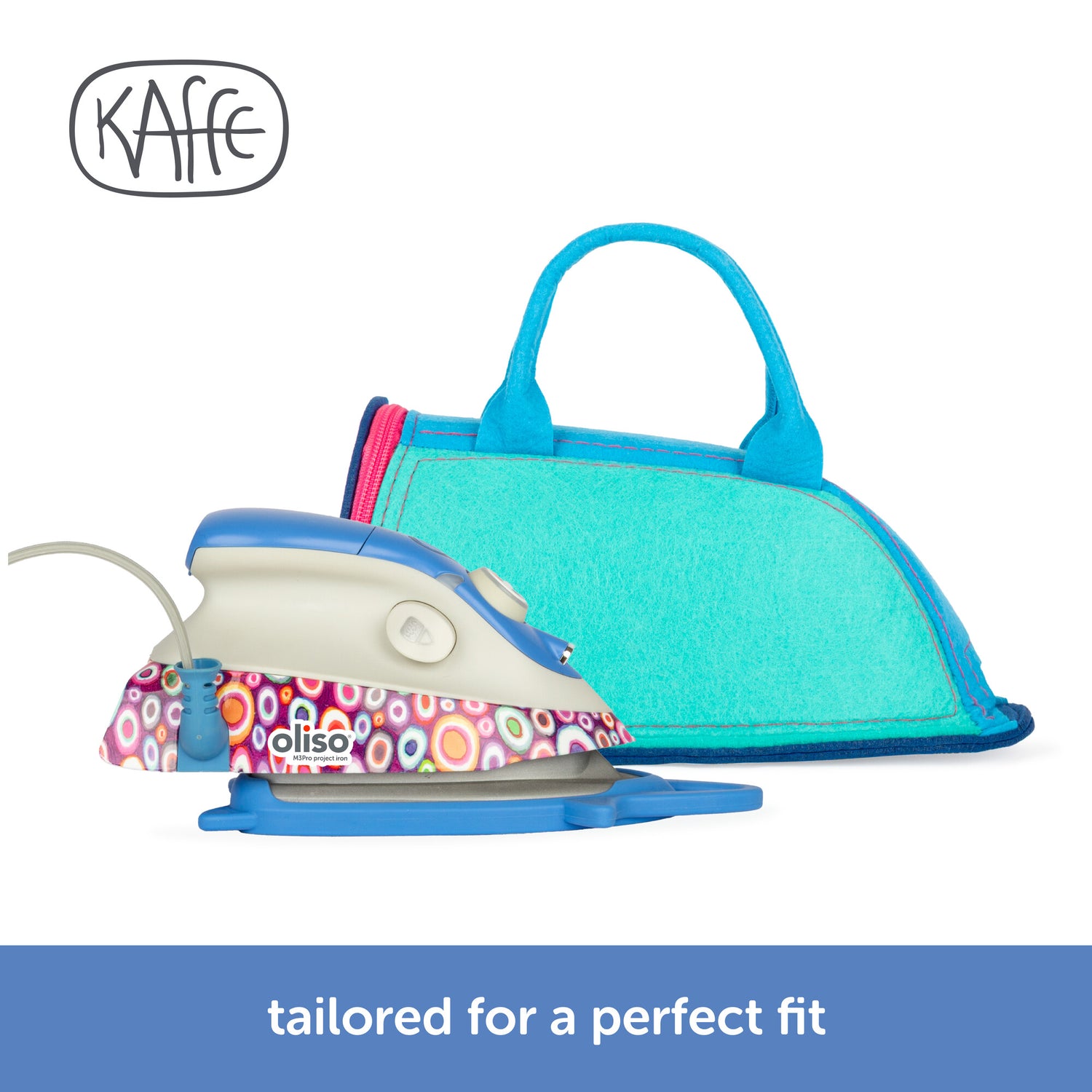 The Kaffe Oliso carry bag is tailored to perfectly fir the Kaffe M3Pro project iron.