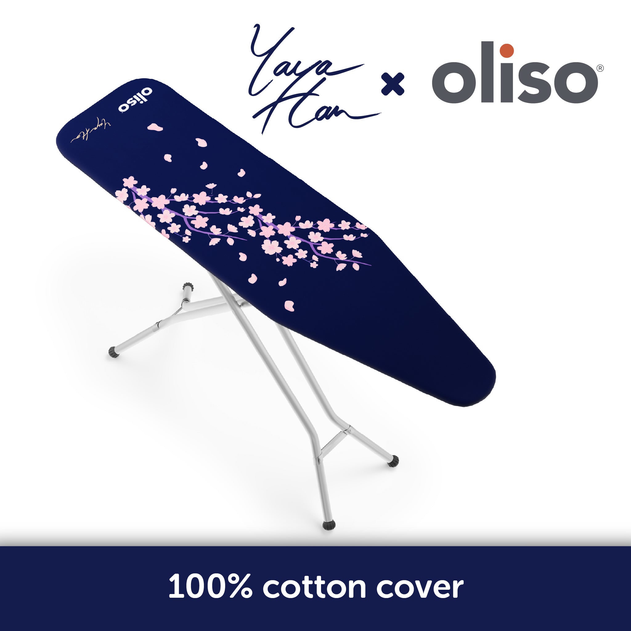 Oliso cherry blossom edition ironing board cover featuring. Durable, smooth, and ideal for everyday ironing, sewing, quilting, and creating cosplay costumes.