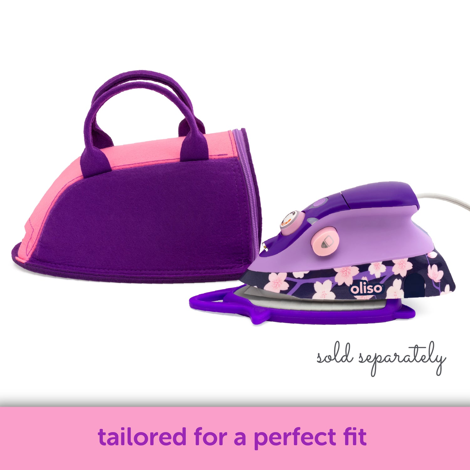 Oliso Yaya Han Carry Bag – Cherry Blossom Edition. tailored to fit the Yaya Han M3Pro iron, keeping it protected wherever you go —perfect for classes, workshops, and conventions.