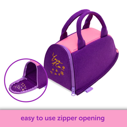 Oliso Yaya Han Carry Bag – Cherry Blossom Edition. Easy-to-use zipper opening features Yaya Han&